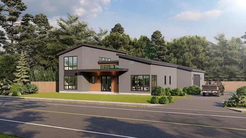 New contemporary building